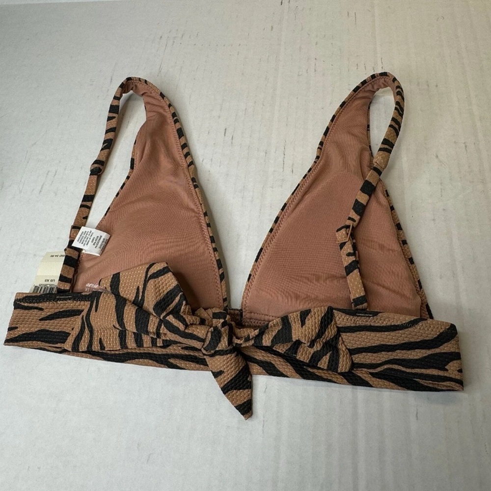 Aerie Zebra Print Bikini Top - Picture 4 of 5